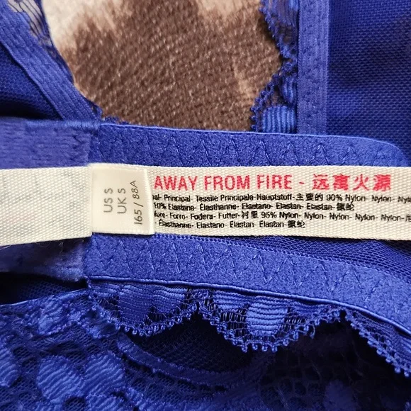 Free People Cobalt Blue bralette sz S - Picture 5 of 5